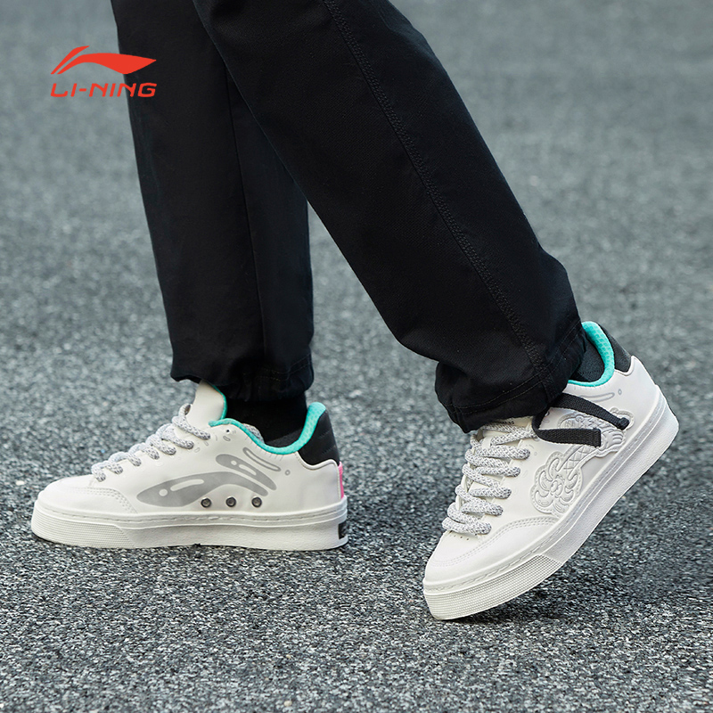 李宁Steven Harrington联名女潮流惟吾滑板文化休闲鞋AECS070