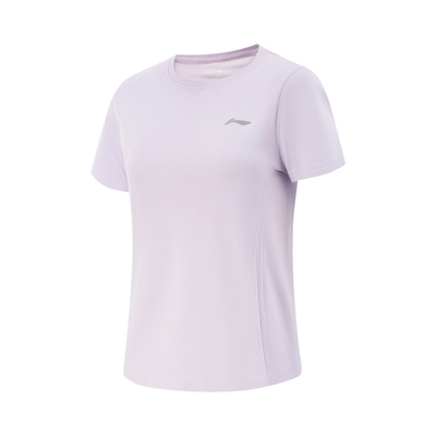 李宁短袖2025夏季女子跑步系列速干凉爽透气运动T恤ATSV496