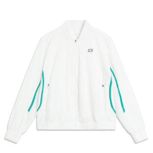 李宁儿童2024春大童网球系列常规版 B品 舒适运动针织夹克YJDU031