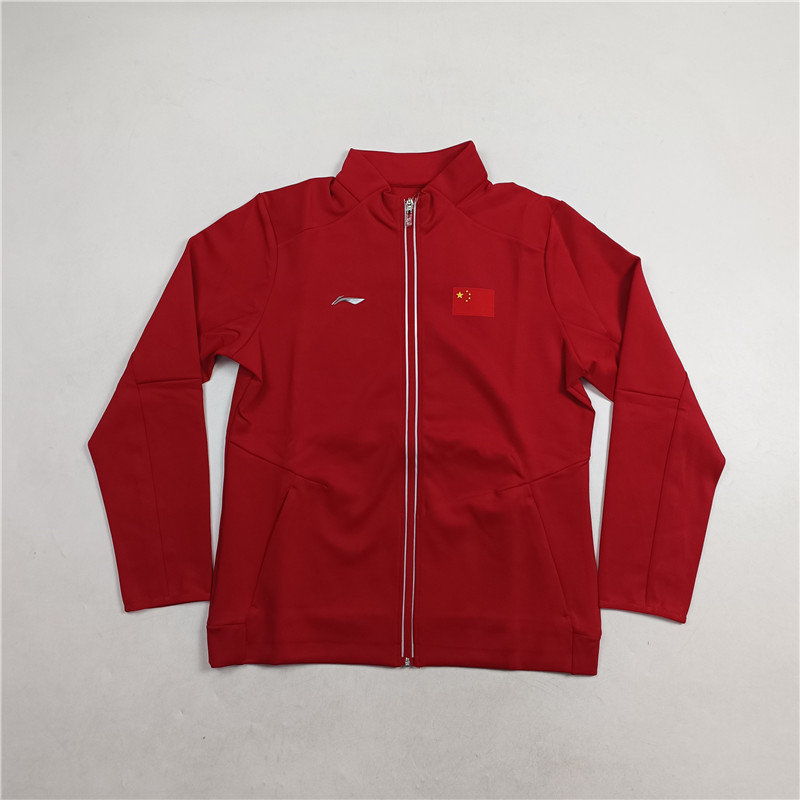 李宁乒乓球系列女子开衫卫衣秋季立领防风休闲训练运动服AWDR764