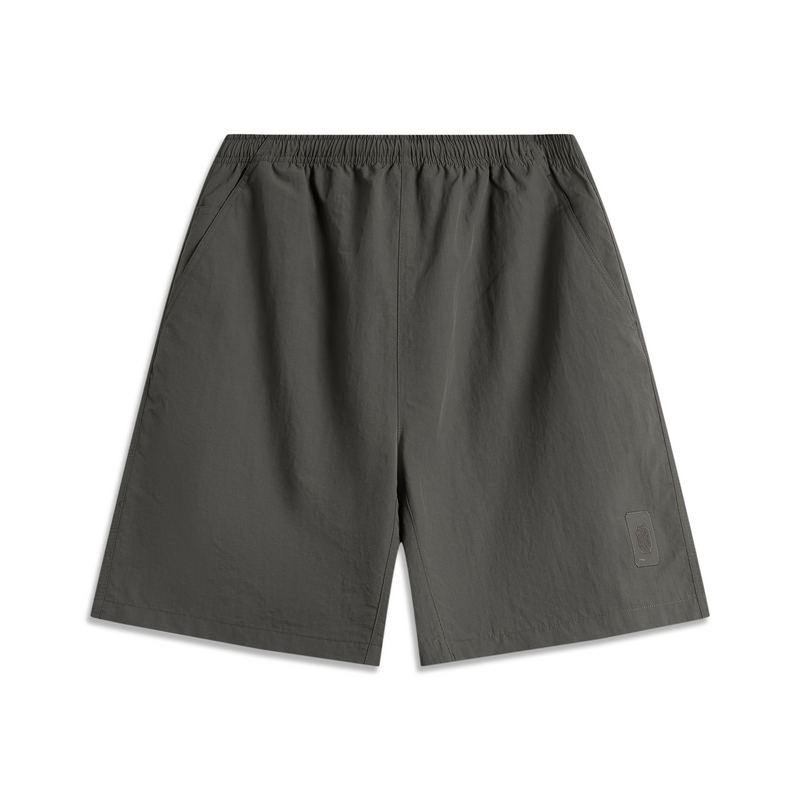 李宁短裤男2024夏季新款运动时尚宽松简约纯色运动裤AKSU513-B品