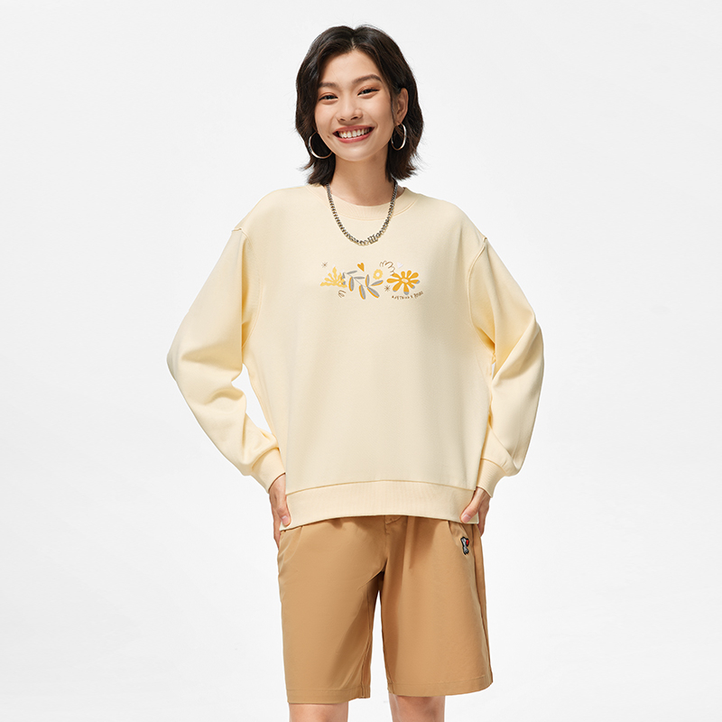 李宁运动潮流女子圆领卫衣