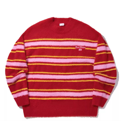 中国李宁MEDM联名日进斗金毛衣男女加绒保暖宽松编织衫AMBV297