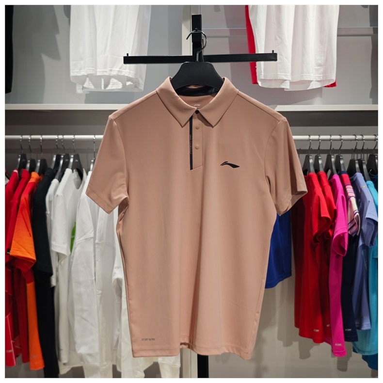 LI-NING/李宁2024新款团购健身系列男子翻领短袖POLO衫APLU119