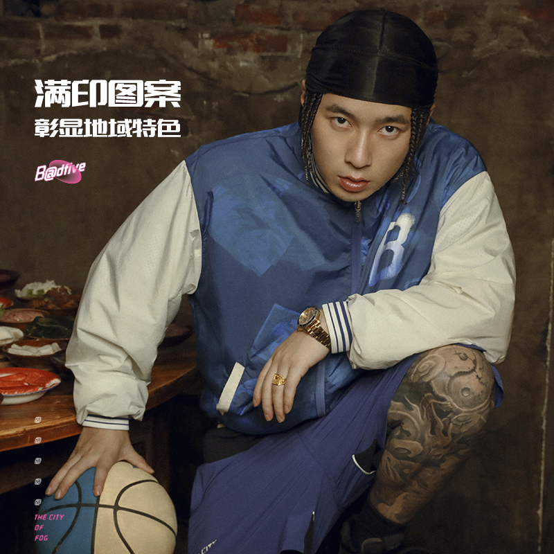 李宁风衣男秋季反伍系列时尚舒适透气宽松运动休闲外套AFDT793B品