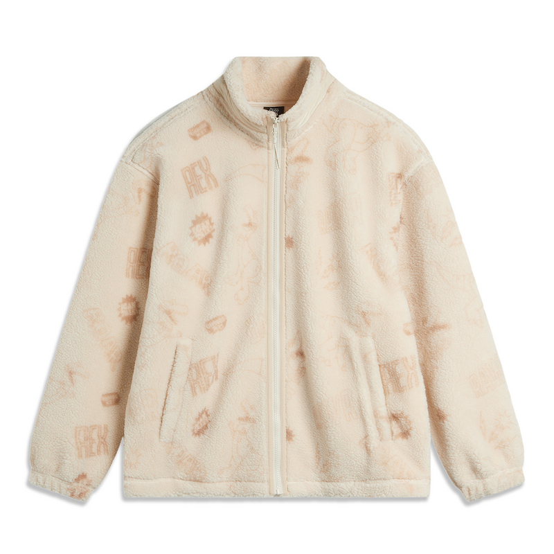 LI-NING/李宁男运动生活系列休闲保暖宽松羊羔绒外套AFDU487-B品