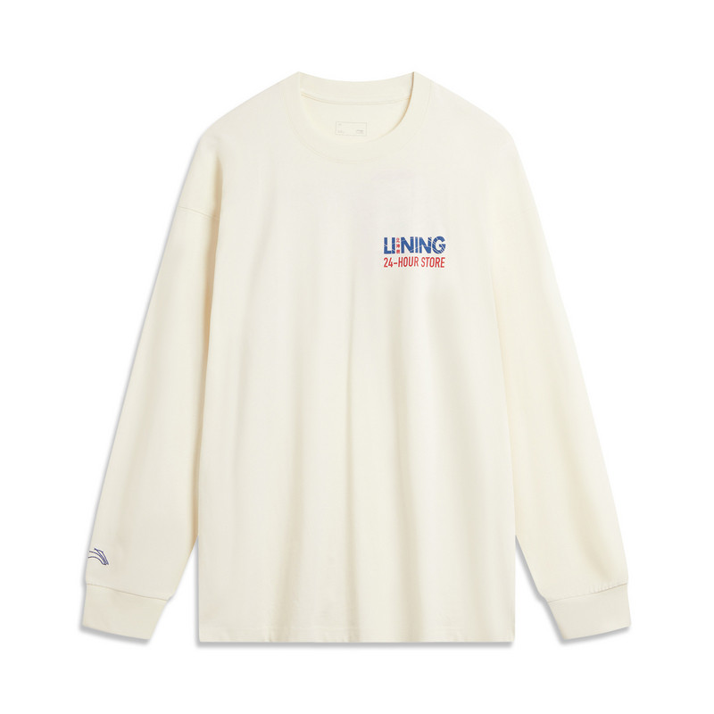 LI-NING/李宁滑板系列男女同款宽松休闲圆领长袖T恤AHSU015-B品,运动服/休闲服装,运动T恤,淘宝优惠券,粉丝福利购,淘宝优惠卷