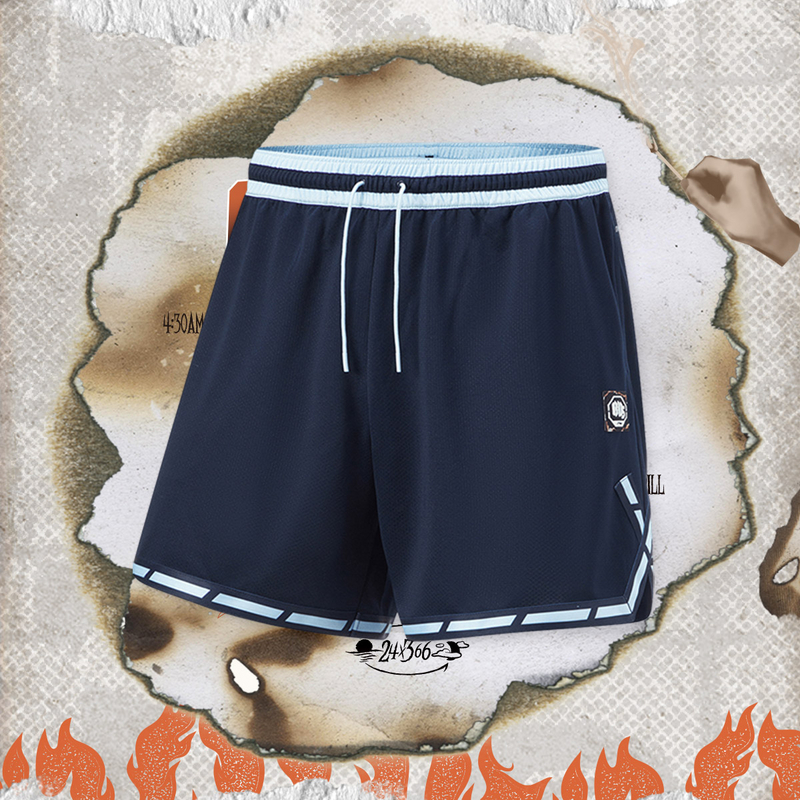 李宁比赛服男秋篮球系列时尚舒适透气常规休闲比赛裤AAPU025-B品