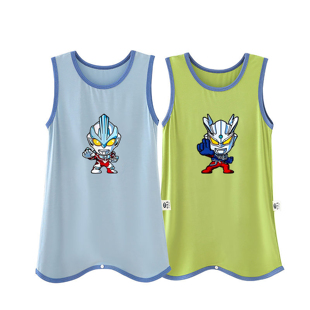 儿童连体睡衣男童奥特曼夏季莫代尔空调服防踢男孩宝宝背心家居服