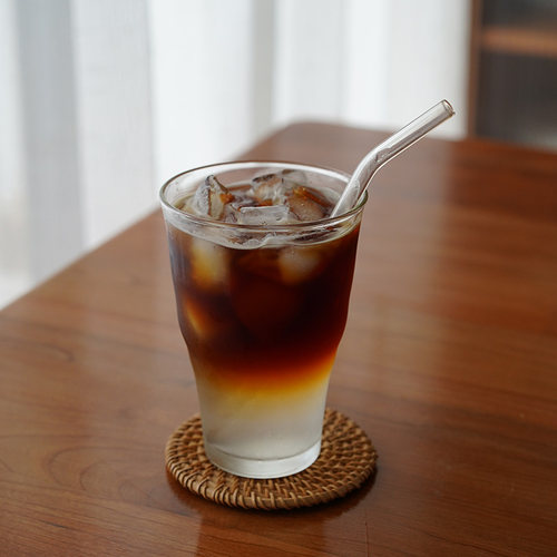 水波纹高硼硅玻璃杯，简约耐用