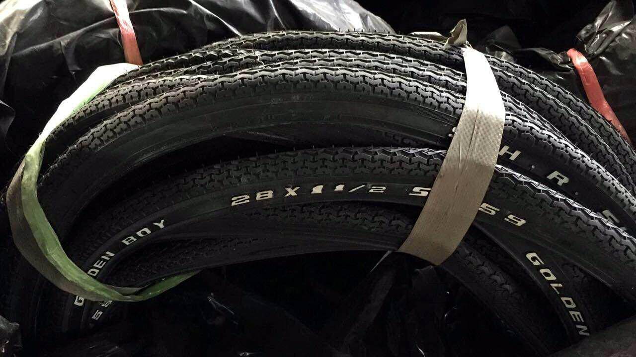 日本自行车外胎 28寸 28 1 1/2 gold boy金童轮胎