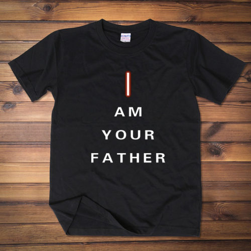 星球大战短袖t恤I am your father字母我是你爸爸恶搞男女半袖