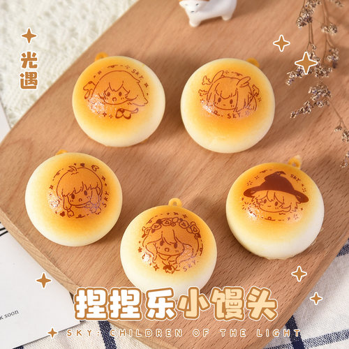 光遇白鸟平菇巫师学生头樱花同人周边谷子小馒头捏捏乐徽章吧唧