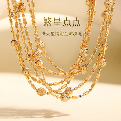 【现货】满天星18K金项链