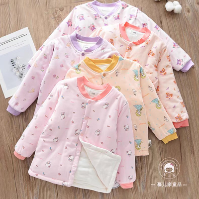 男女童手工棉服儿童新疆纯棉学生校服棉袄神器小女孩内搭棉衣新款