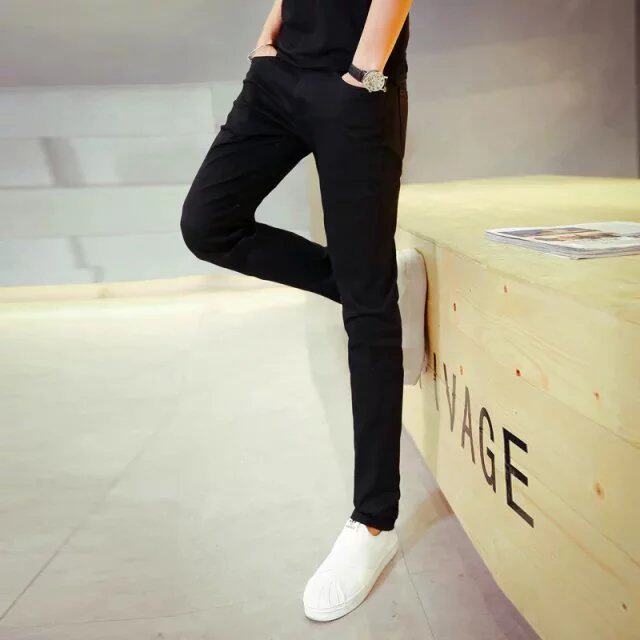 Jeans pour adolescent pieds Slim pour Quatre saisons - Ref 1469669 Image 3