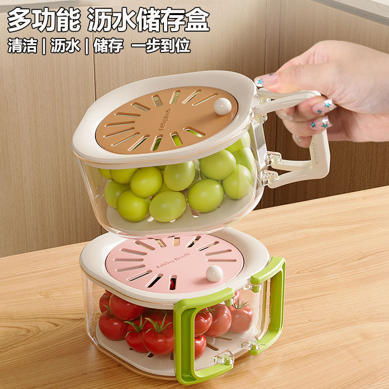 带盖折叠手柄节省空间可当食物盒