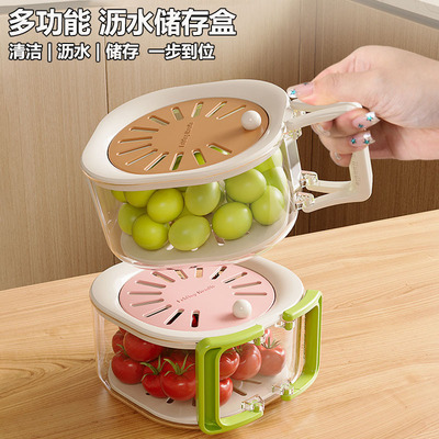 带盖折叠手柄节省空间可当食物盒