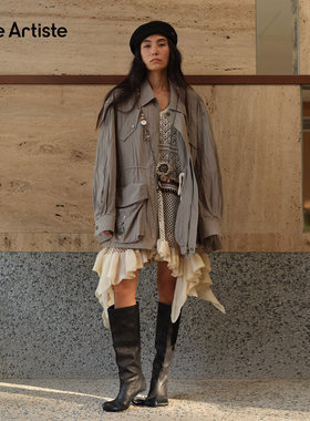 【现货】SHELLE ARTISTE26春季新款镂空手工钩花跳舞吧背心连衣裙