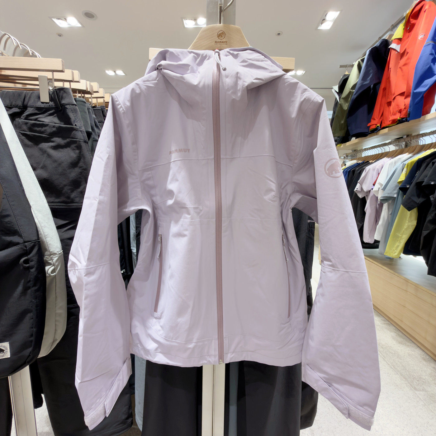 猛犸象MAMMUT Crag HS Hooded 硬壳冲锋衣户外防风防水 女 亚洲版