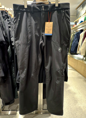 25秋冬 猛犸象MAMMUT Runbold Winter SO加绒保暖软壳裤户外 男女