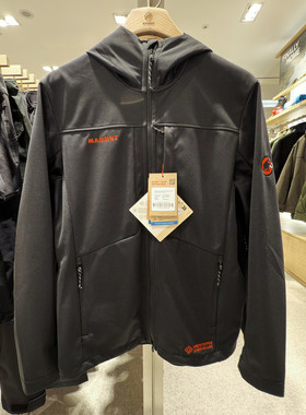 猛犸象Mammut刺绣款红标Ultimate VII Hoody 8代连帽夹克软壳男女