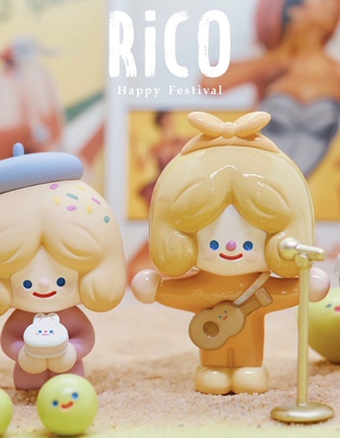 正版Rico海岛音乐系列潮流盲盒可爱手办少女心公仔礼物摆件送礼物