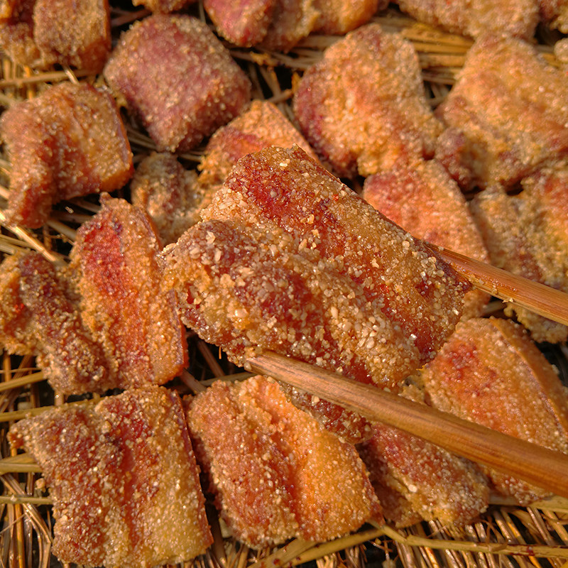 腊米粉肉五花夫子500g湖南祁阳烟熏祁东土特产腊肉农家米糠烟熏