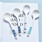 陶瓷勺子饭勺汤勺调羹家用创意个性 高颜值网红日式 好看ins汤匙