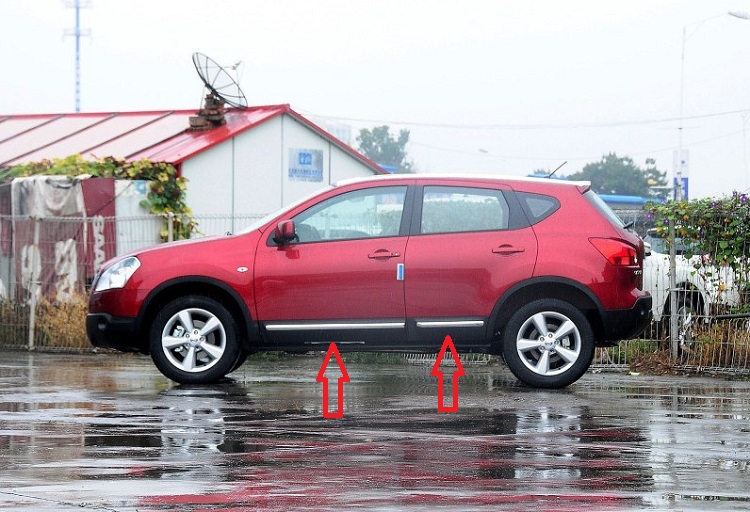 日产适用15年款逍客护板电镀车门