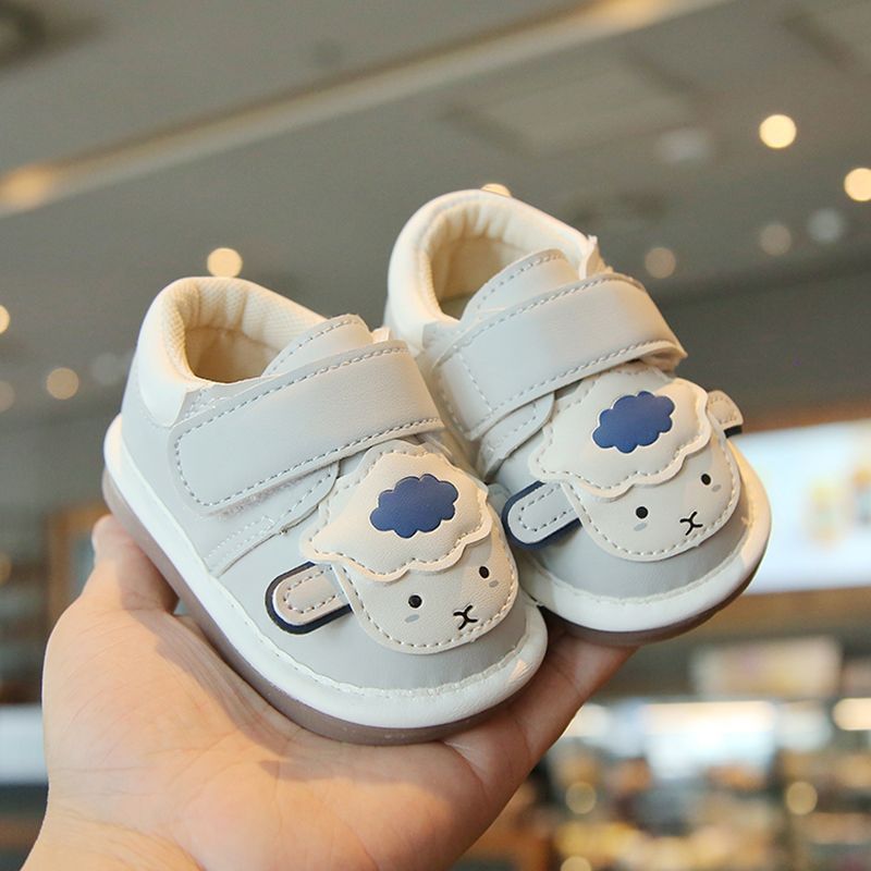 2025春秋新款婴儿单鞋软底男女宝宝卡通学步鞋0-1-2岁防滑叫叫鞋
