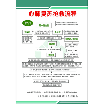心肺复苏抢救流程程序药物过敏性反应休克医疗处置危重病人窒息