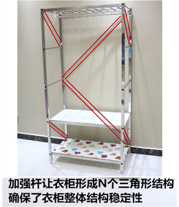小号迷你型不锈钢简易衣柜布艺组合经济型折叠钢架单人收纳挂衣橱