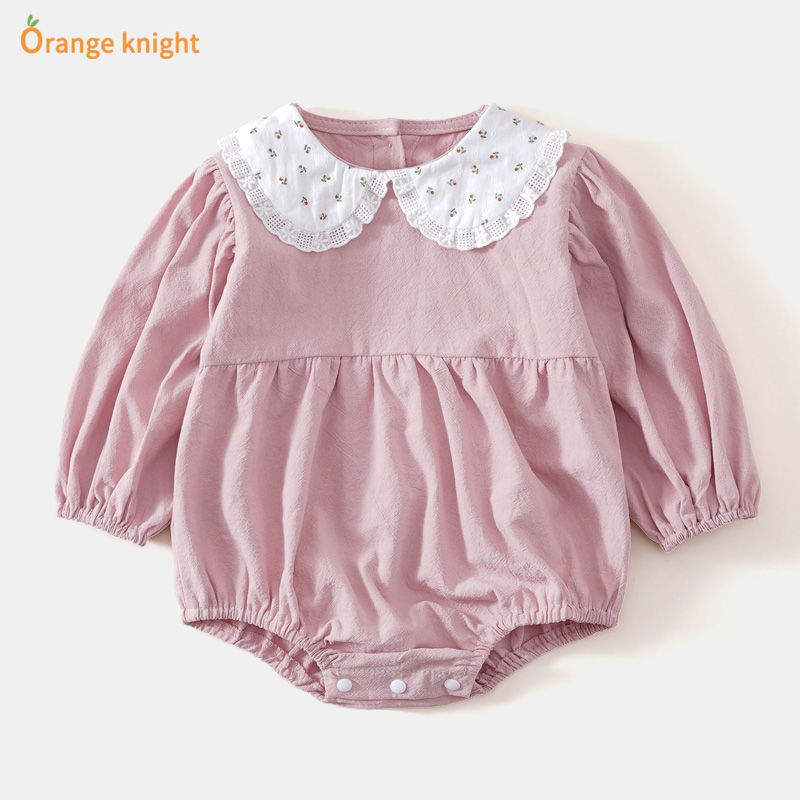 新生婴儿儿衣服春秋款娃娃领三角