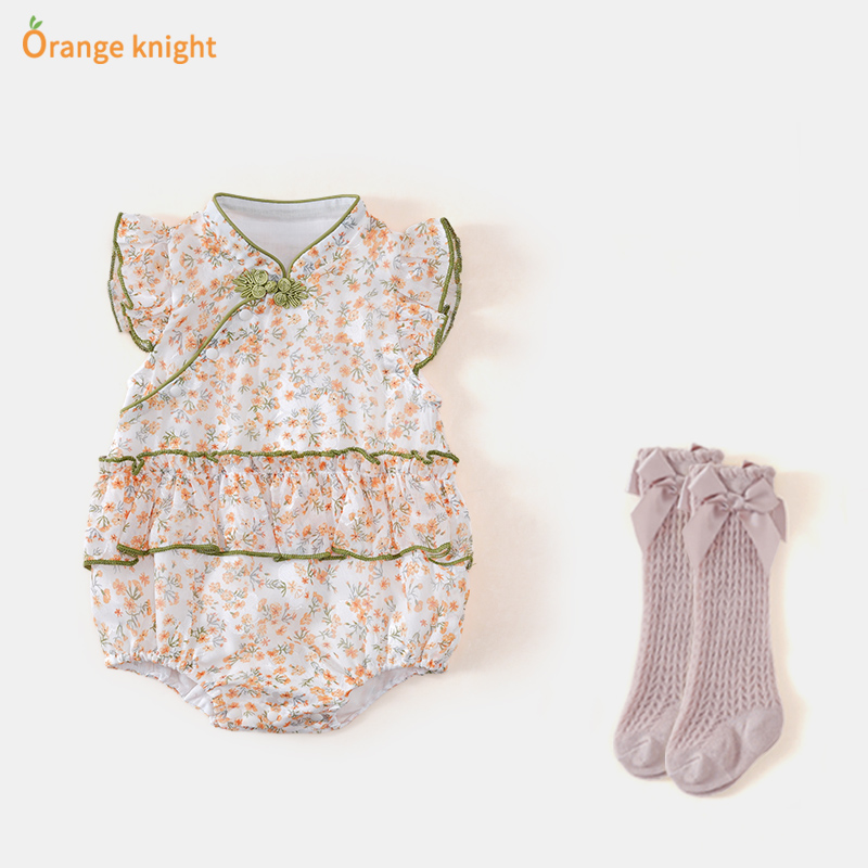 古风衣服满月周岁连体衣