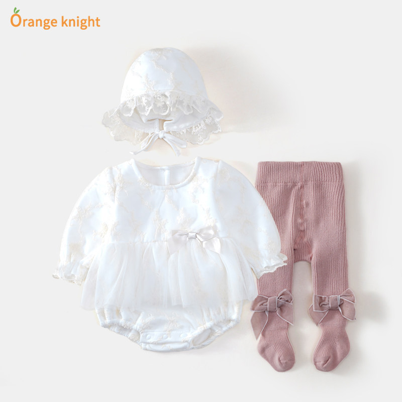 女宝宝加绒公主裙新生婴儿衣服包屁衣周岁礼服百日宴套装冬季裙子