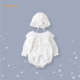 连体衣满月衣服新生 女宝宝春秋薄款 儿拍照周岁礼服 套装 婴儿春装