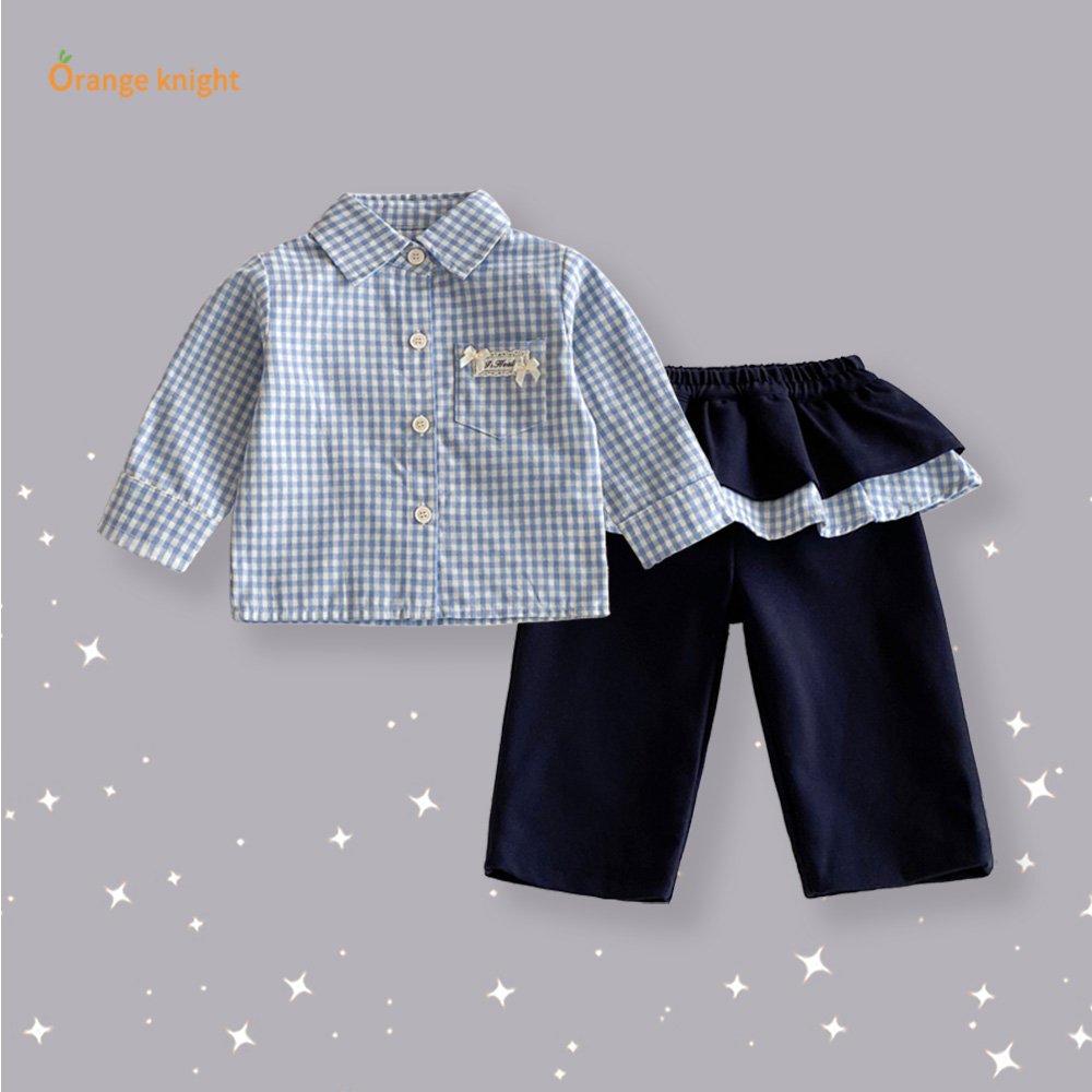 新生儿女童衣服春秋装婴儿韩版洋气穿搭套装满月宝宝外出服两件套