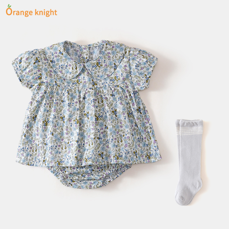 婴儿潮牌新生超萌短袖女宝宝夏季