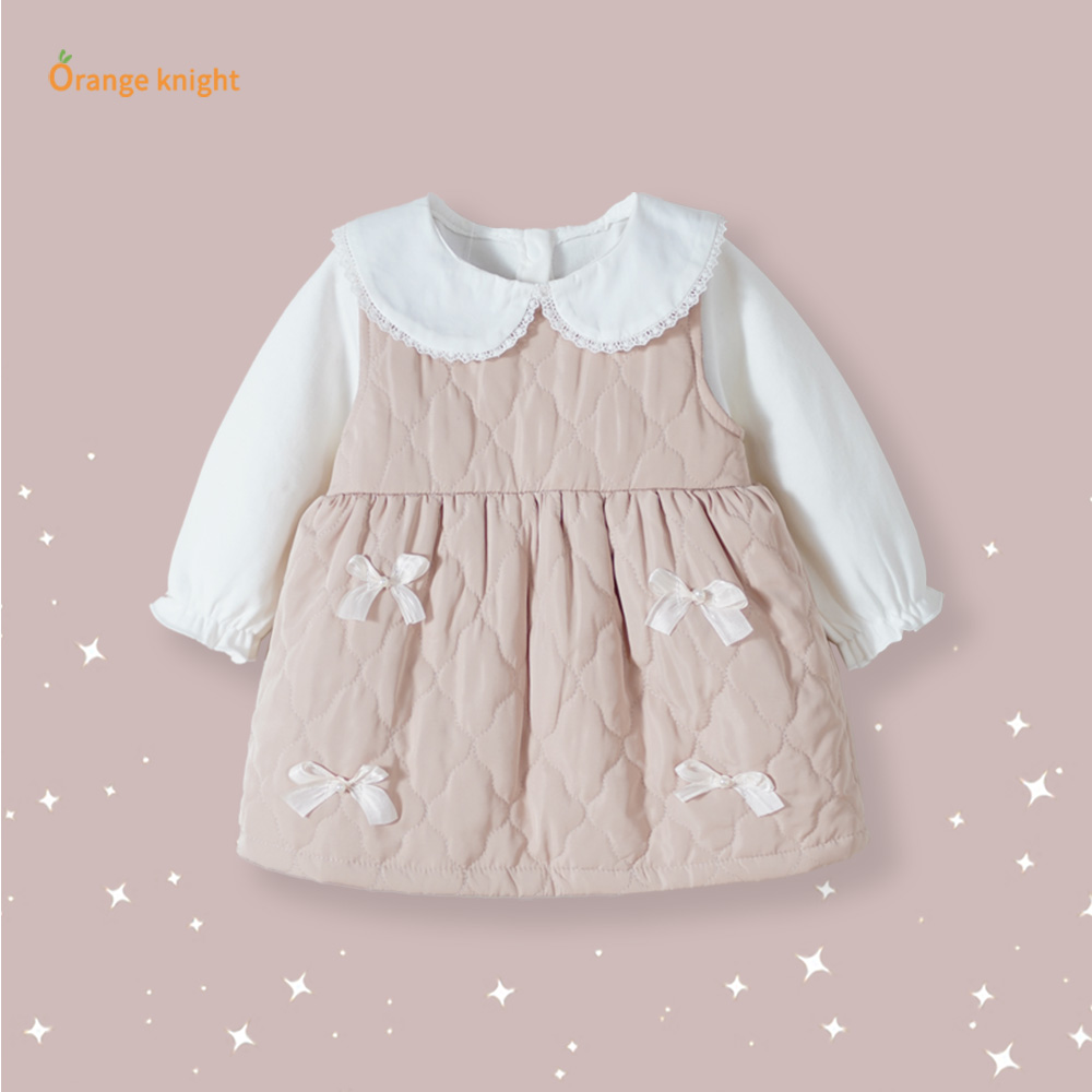 女童套装秋冬季2025新款儿童上衣背心裙两件套宝宝婴儿衣服小童装