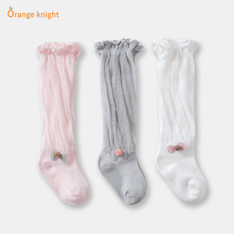 新生儿不勒腿公主过膝婴儿袜子