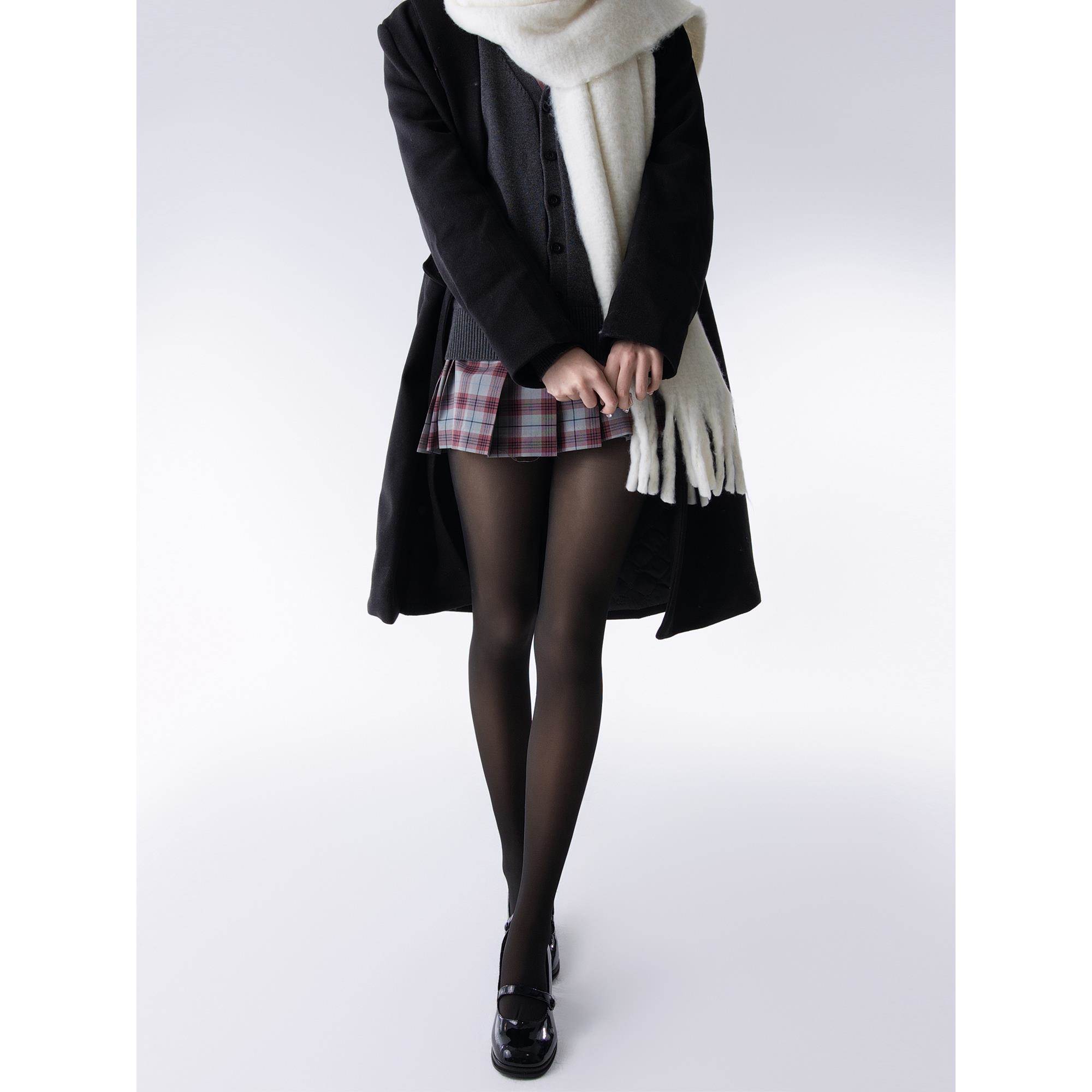 抵达一楼黑丝光腿神器加绒秋冬厚黑透肤打底裤假透肉连裤袜保暖