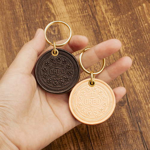 植鞣牛皮饰品头层牛皮挂件