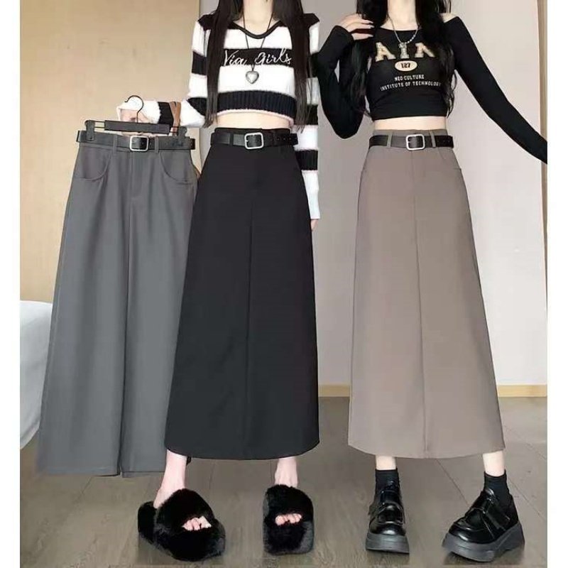 大码女装胖mm开叉半身裙2026新款高腰西装裙宽松显瘦中长a字裙潮,女装/女士精品,大码半身裙,淘宝优惠券,粉丝福利购,淘宝优惠卷