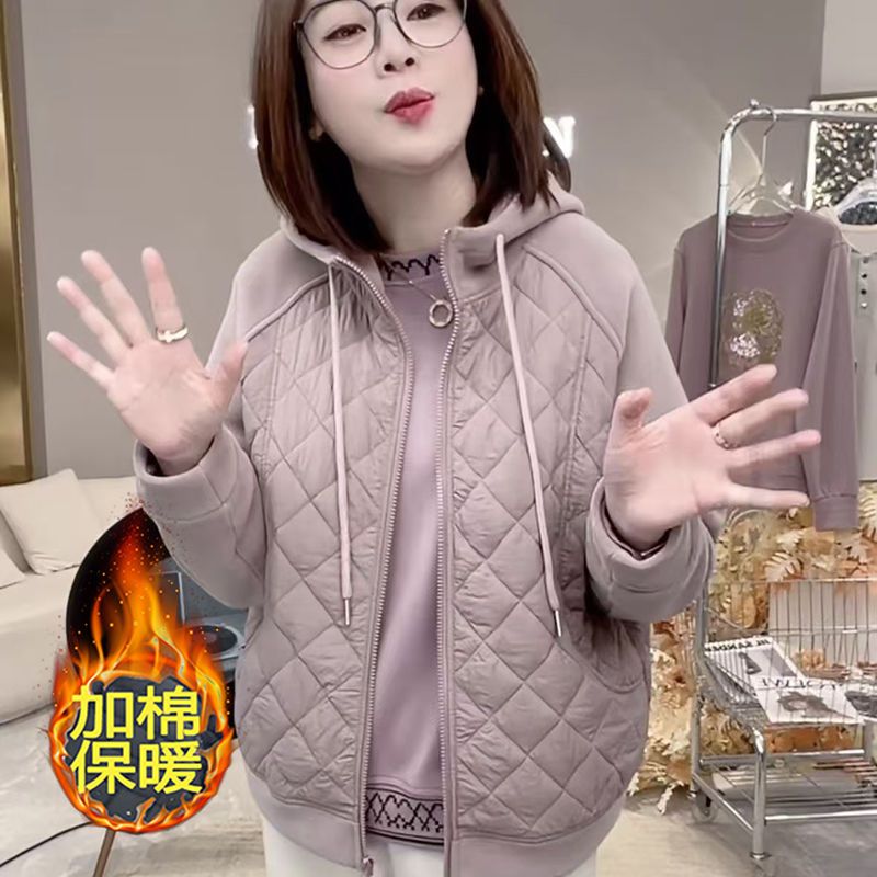 摇粒绒中长时尚连帽卫衣防风外套