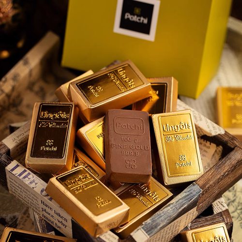 迪拜Patchi金砖银砖巧克力榛子酱