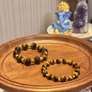 贝奇手作·职场转运石！爆单旺财运手串天然黄虎眼 金虎眼 情侣款