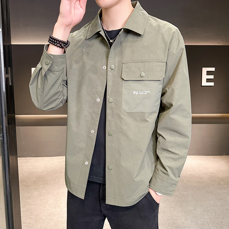 新款男士翻领夹克小外套JK3065-P73图片