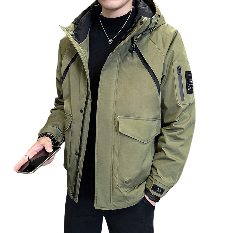 新款男士连帽夹克内里加棉加厚外套棉衣MY1119-P120控159,男装夹克,星座304B