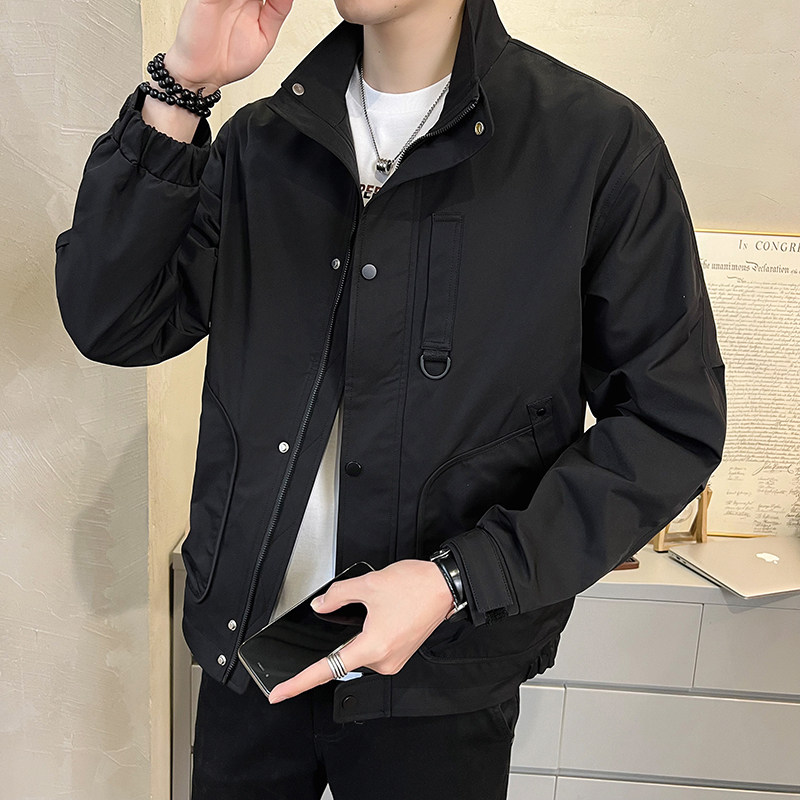 新款男士立领夹克拉链小外套JK2358-P63,男装夹克,星座304B